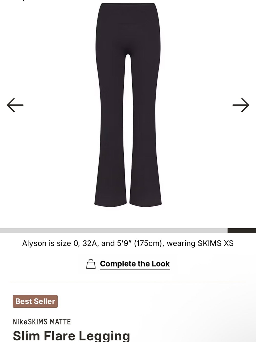 Nike SKIMS Slim Flare Legging Pants Brand New - Black